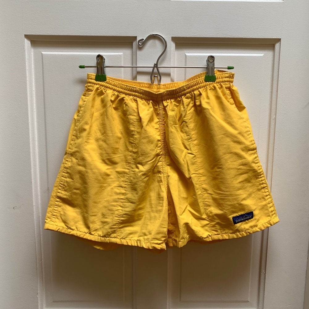 Yellow Patagonia shorts